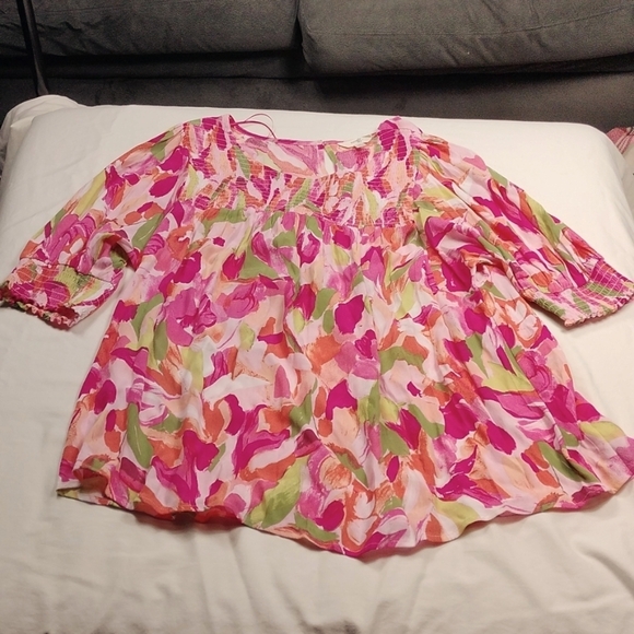 Terra & sky women's short sleeved top size 1X - Picture 1 of 13